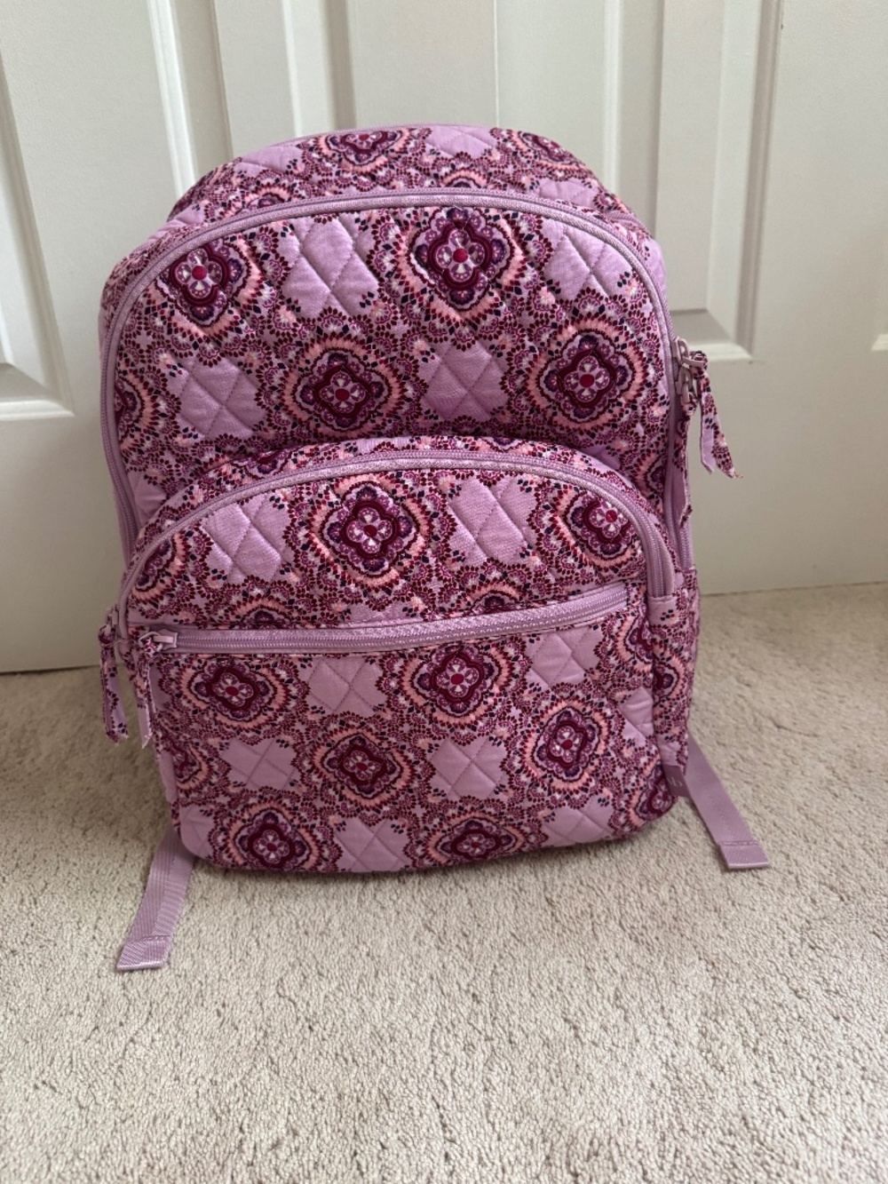 Vera Bradley Essential XL Backpack Cotton Lavender Medallion NWoT